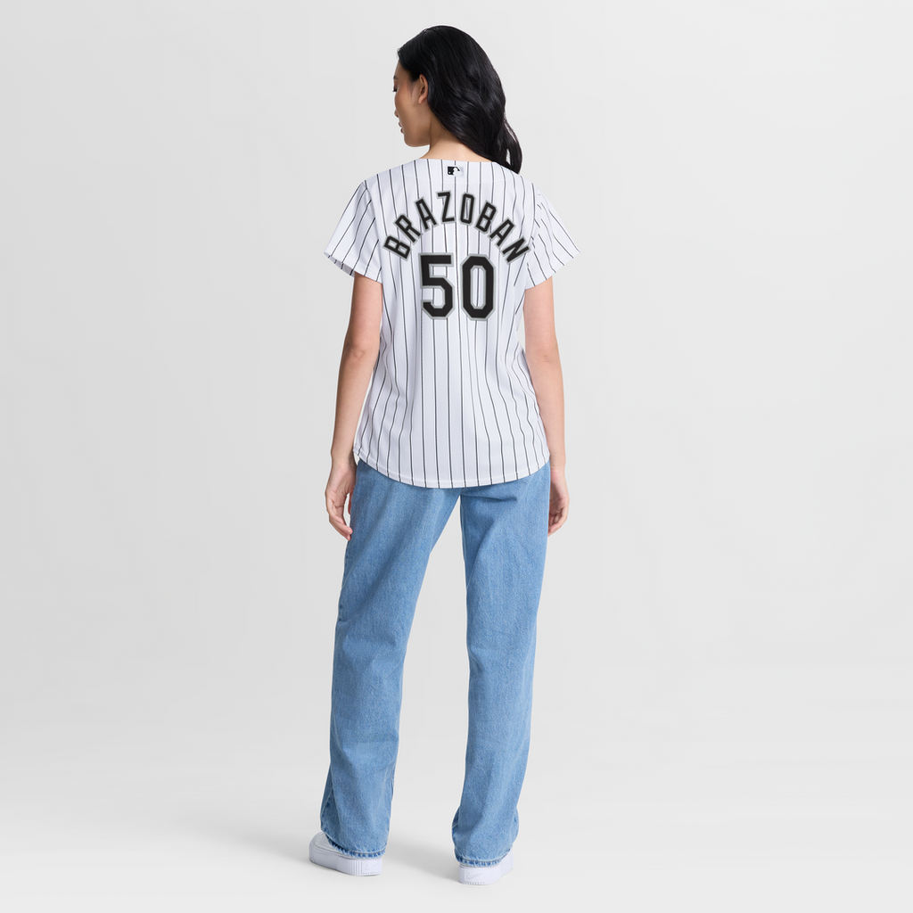 Huascar Brazoban Chicago White Sox Women's Home Replica Jersey - White