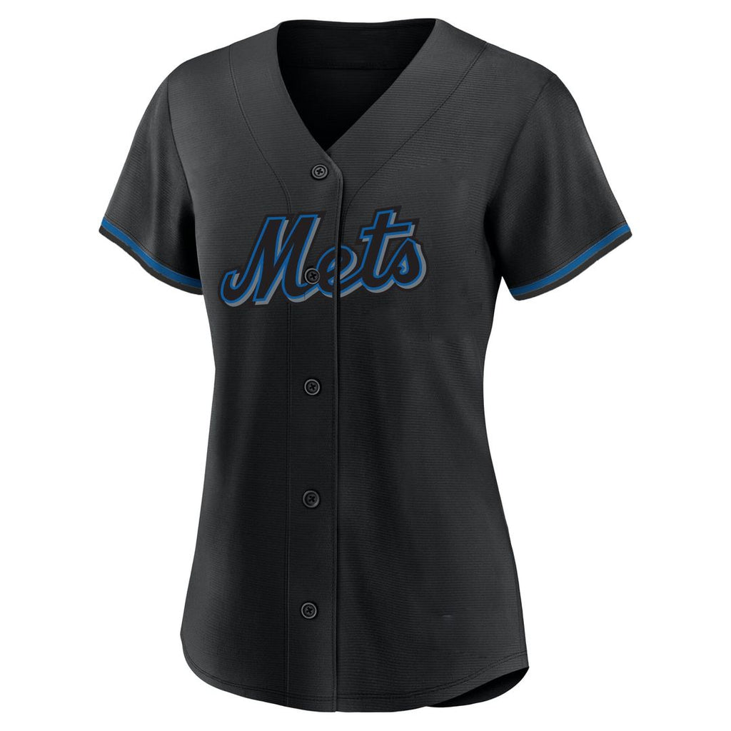 Juan Soto New York Mets Profile Women's Plus Size Player Name & Number Fashion Jersey - Black