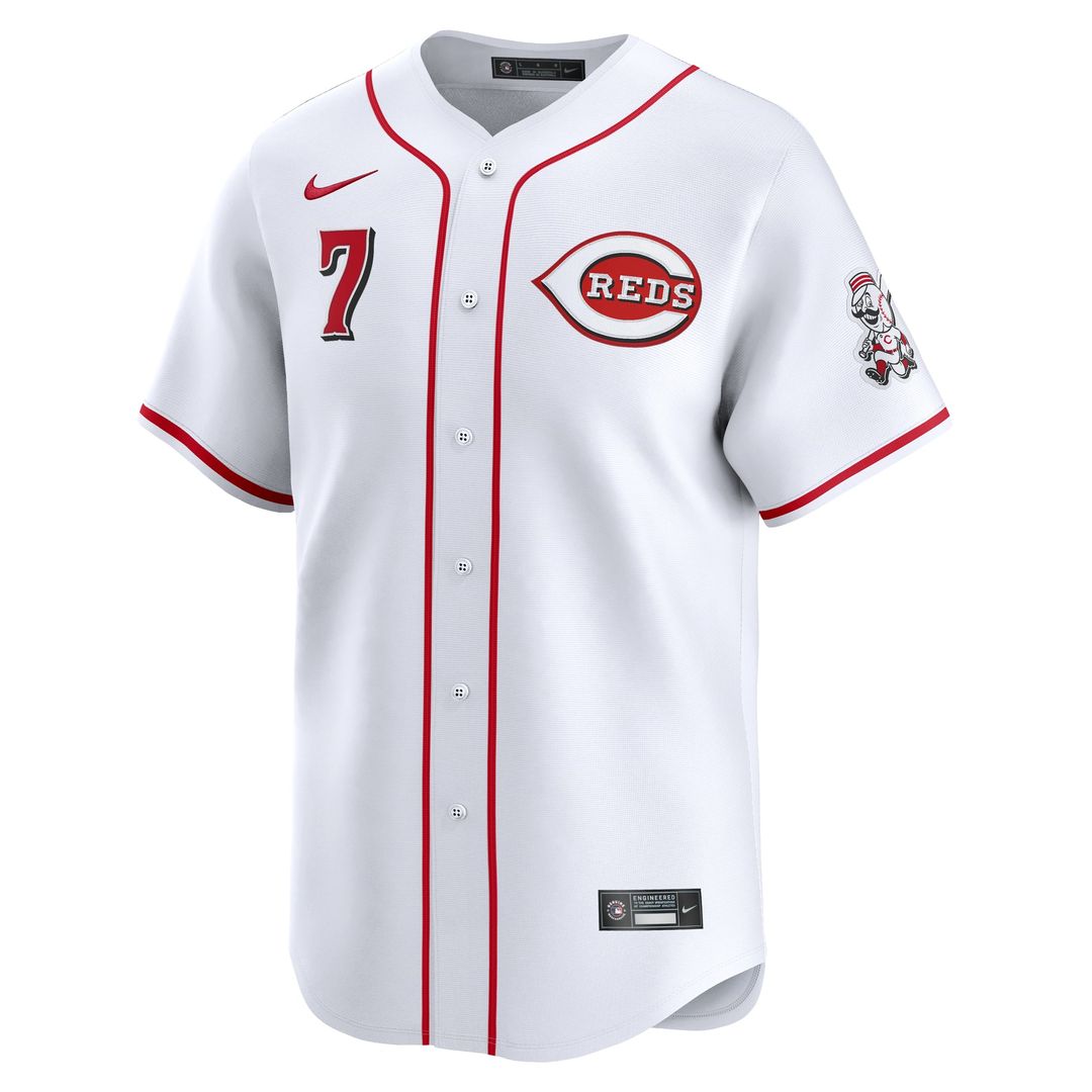 Spencer Steer Cincinnati Reds Home Limited Player Jersey - White