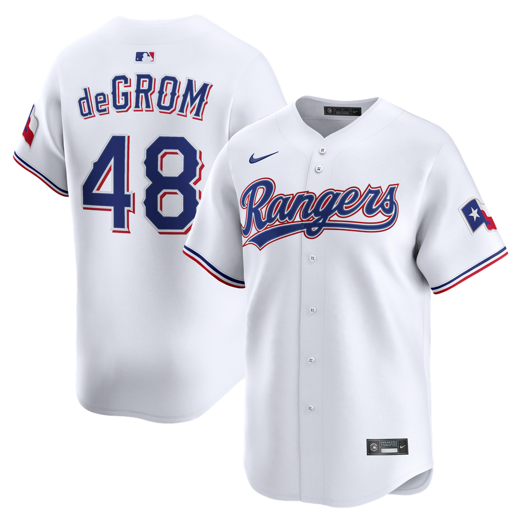 Jacob deGrom Texas Rangers Home Limited Jersey - White