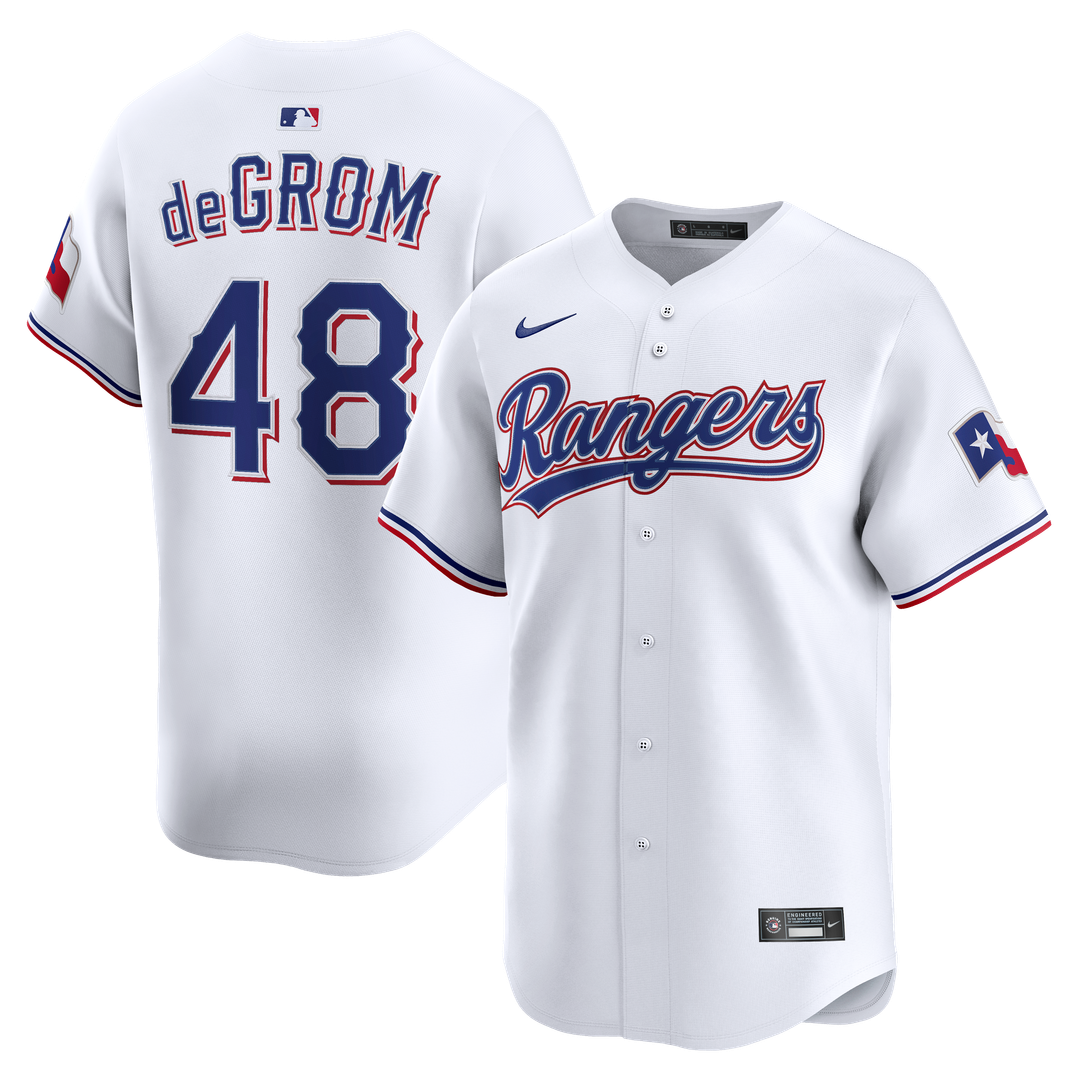 Jacob deGrom Texas Rangers Home Limited Jersey - White