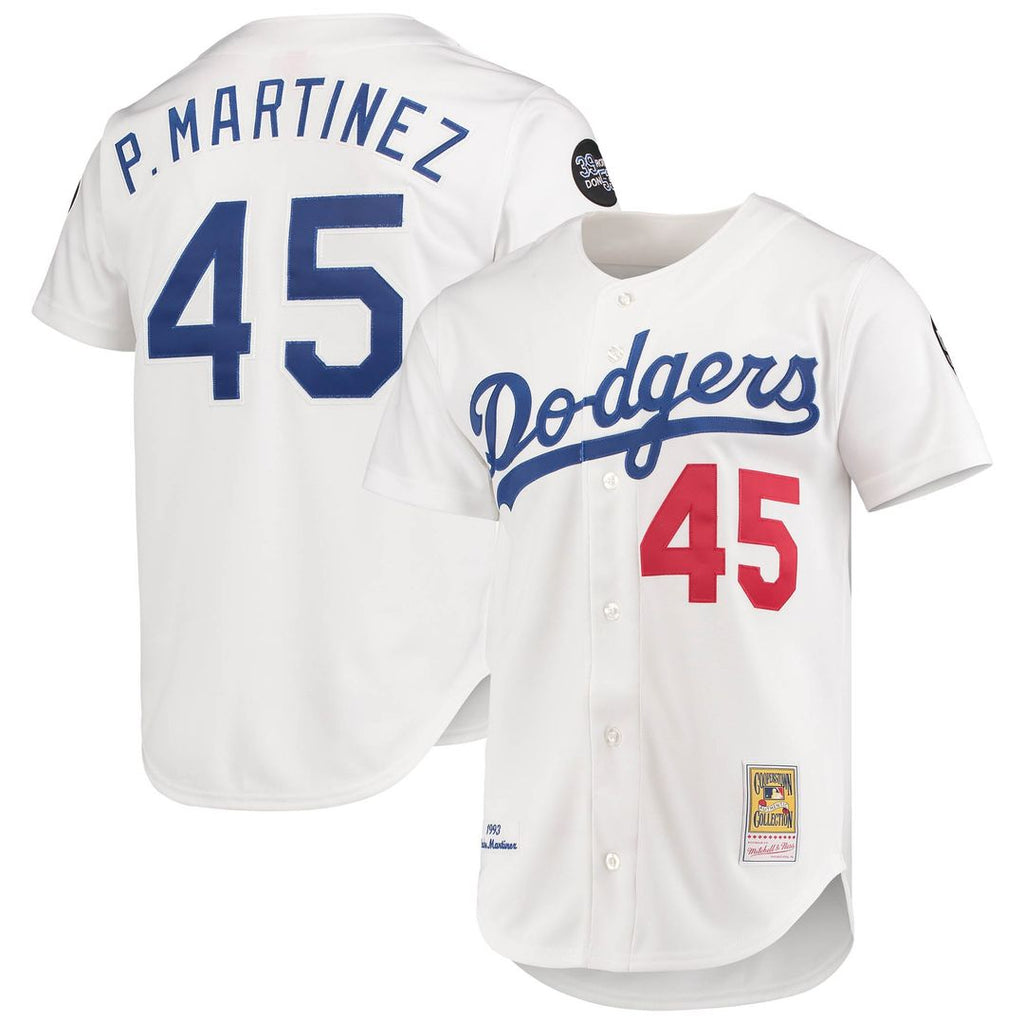Pedro Martinez Los Angeles Dodgers 1993 Cooperstown Collection Home Authentic Jersey - White