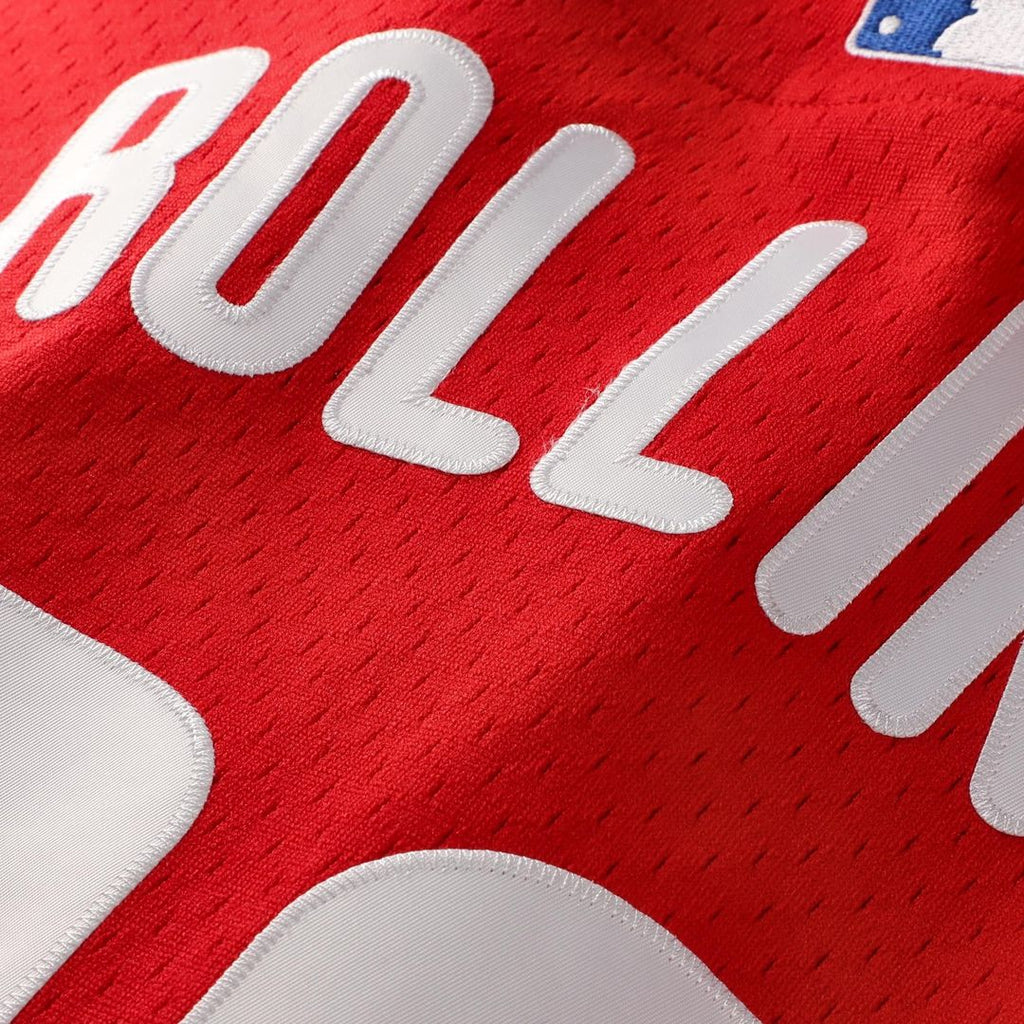 Jimmy Rollins Philadelphia Phillies Cooperstown Mesh Batting Practice Button - Up Jersey - Red