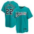 Sandy Alcantara Miami Marlins Alternate Replica Jersey - Teal
