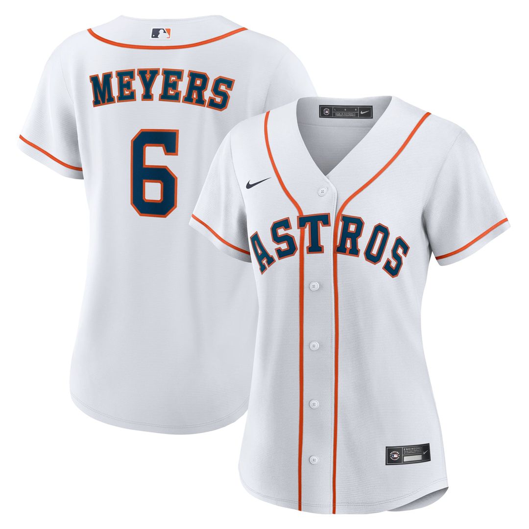 Jake Meyers Houston Astros Women's Home Replica Jersey - White