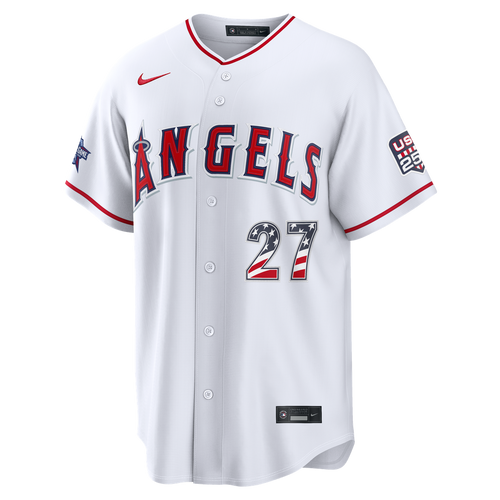 2026 All - Star Edition Stars & Stripes Los Angeles Angels Mike Trout White Stadium Jersey