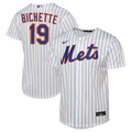 Bo Bichette New York Mets Youth Home Baseline Jersey - White