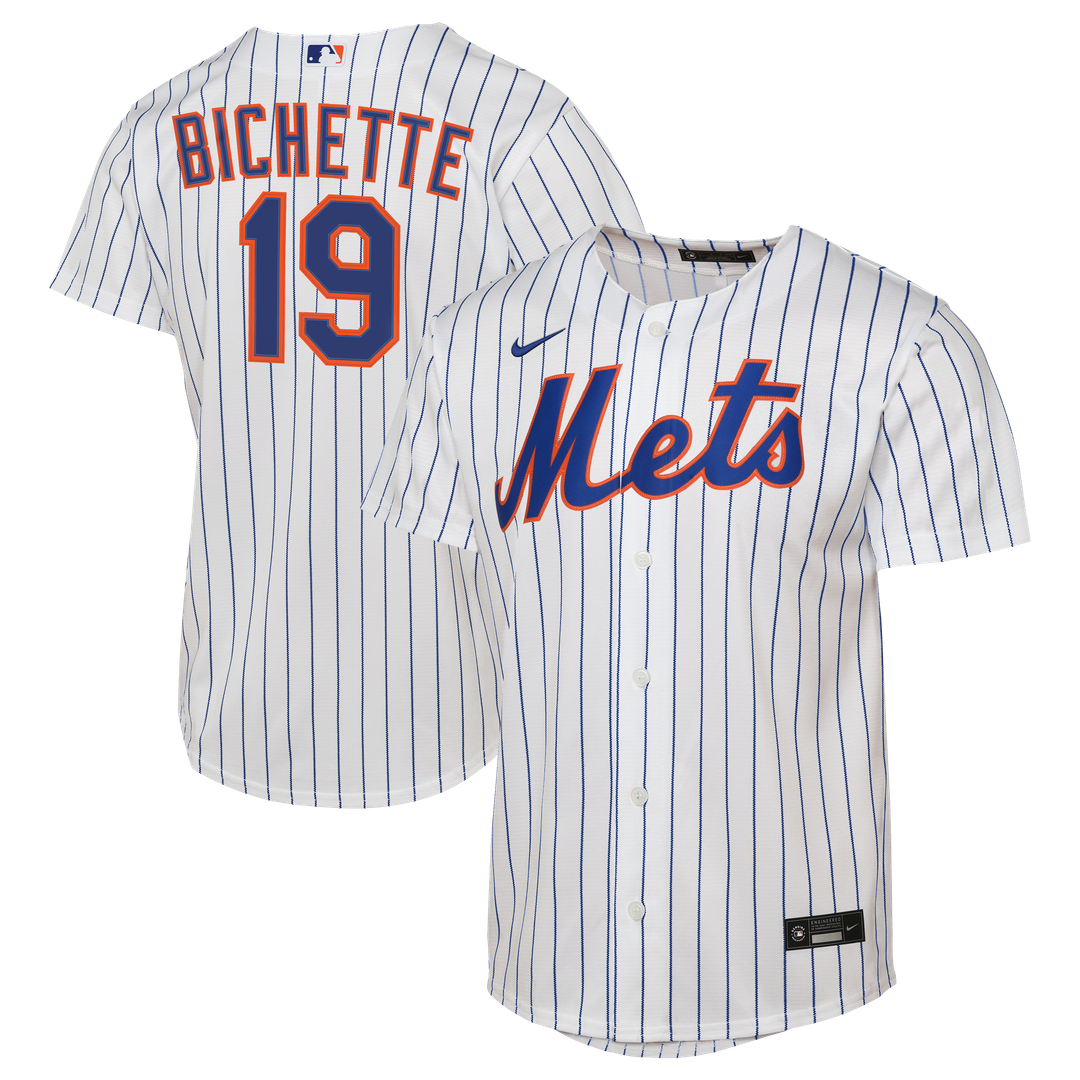 Bo Bichette New York Mets Youth Home Baseline Jersey - White