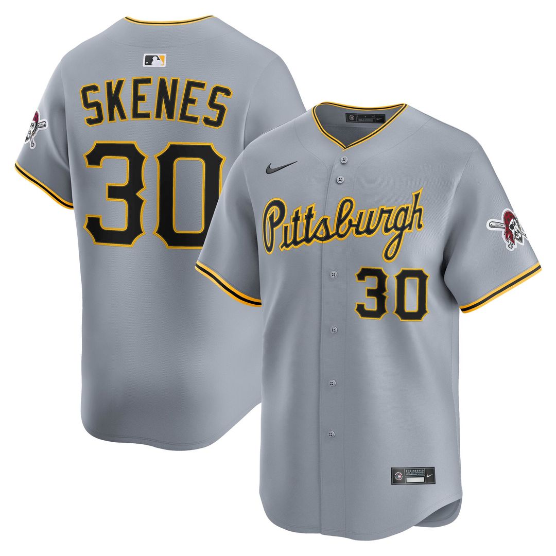 Paul Skenes Pittsburgh Pirates Road Limited Player Jersey - Gray