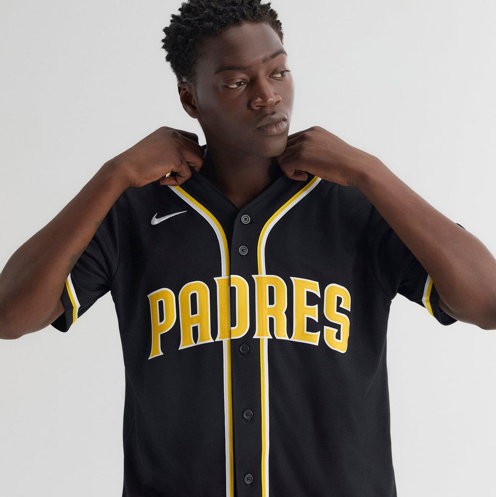 Jackson Merrill San Diego Padres Fashion Replica Black Out Jersey
