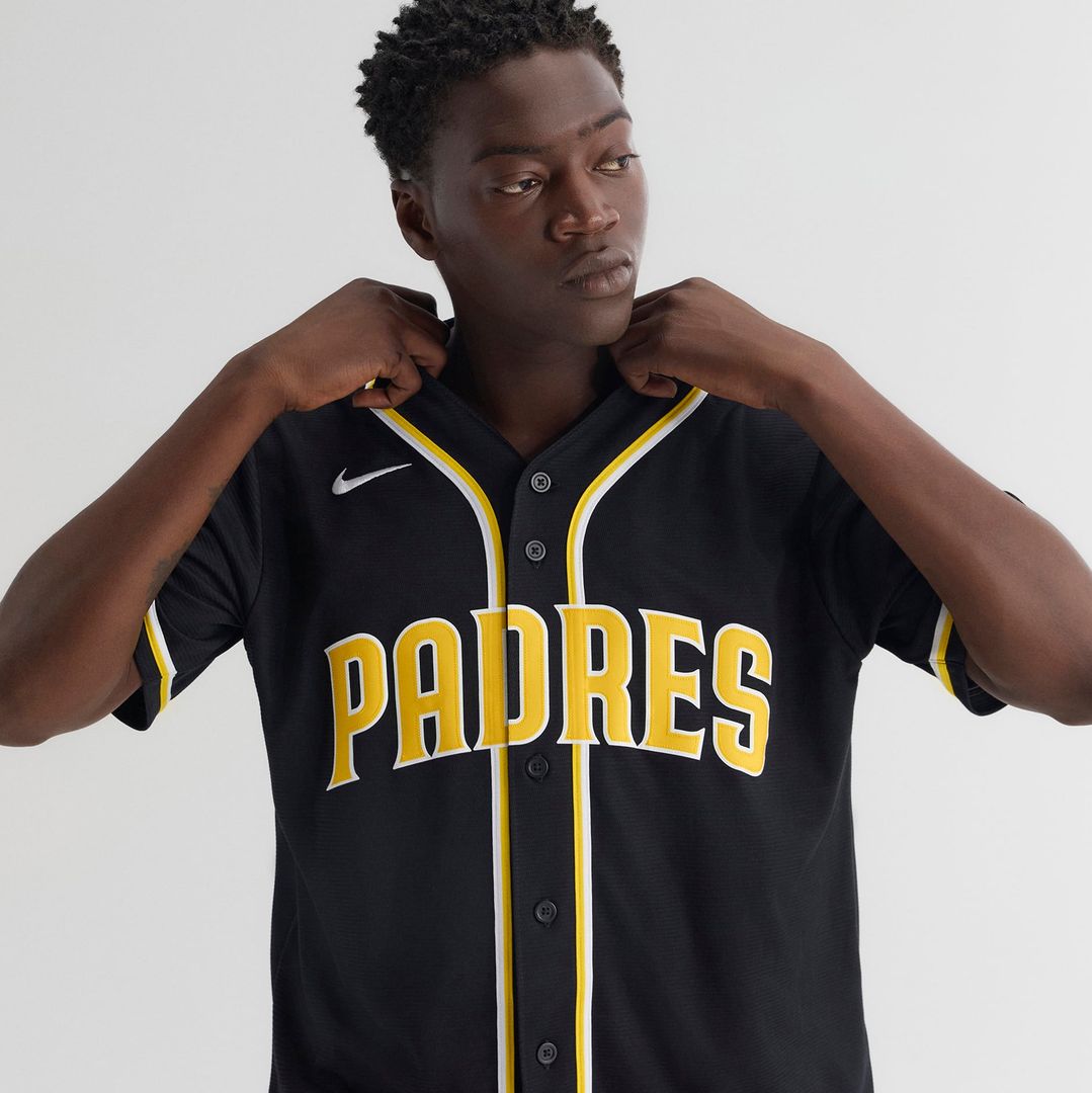 Jackson Merrill San Diego Padres Fashion Replica Black Out Jersey