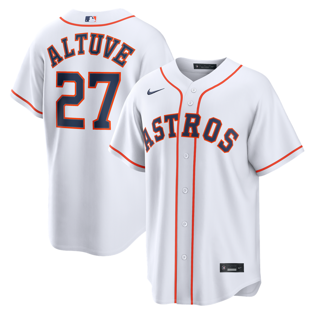 Jose Altuve Houston Astros Home Replica Jersey - White