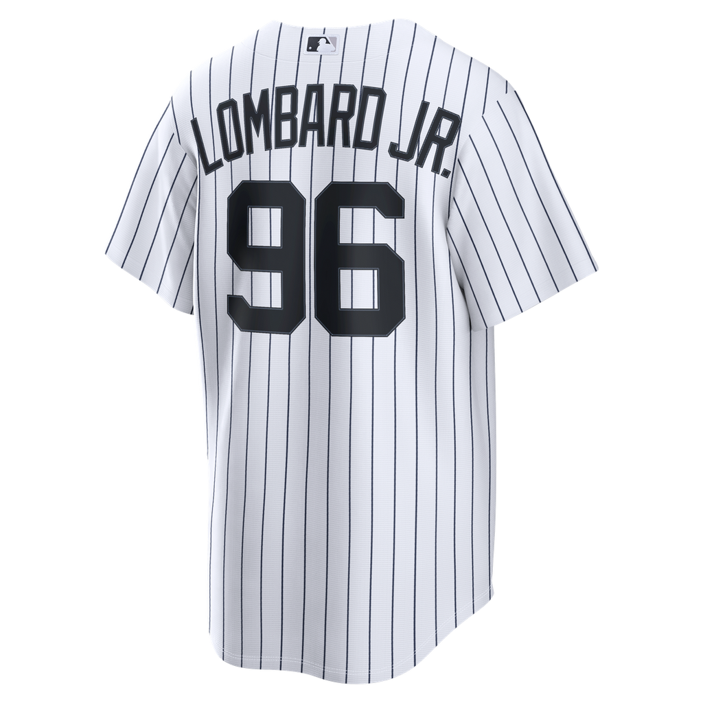 George Lombard Jr. New York Yankees Home Replica Jersey - White