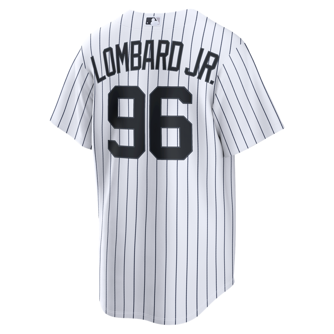George Lombard Jr. New York Yankees Home Replica Jersey - White