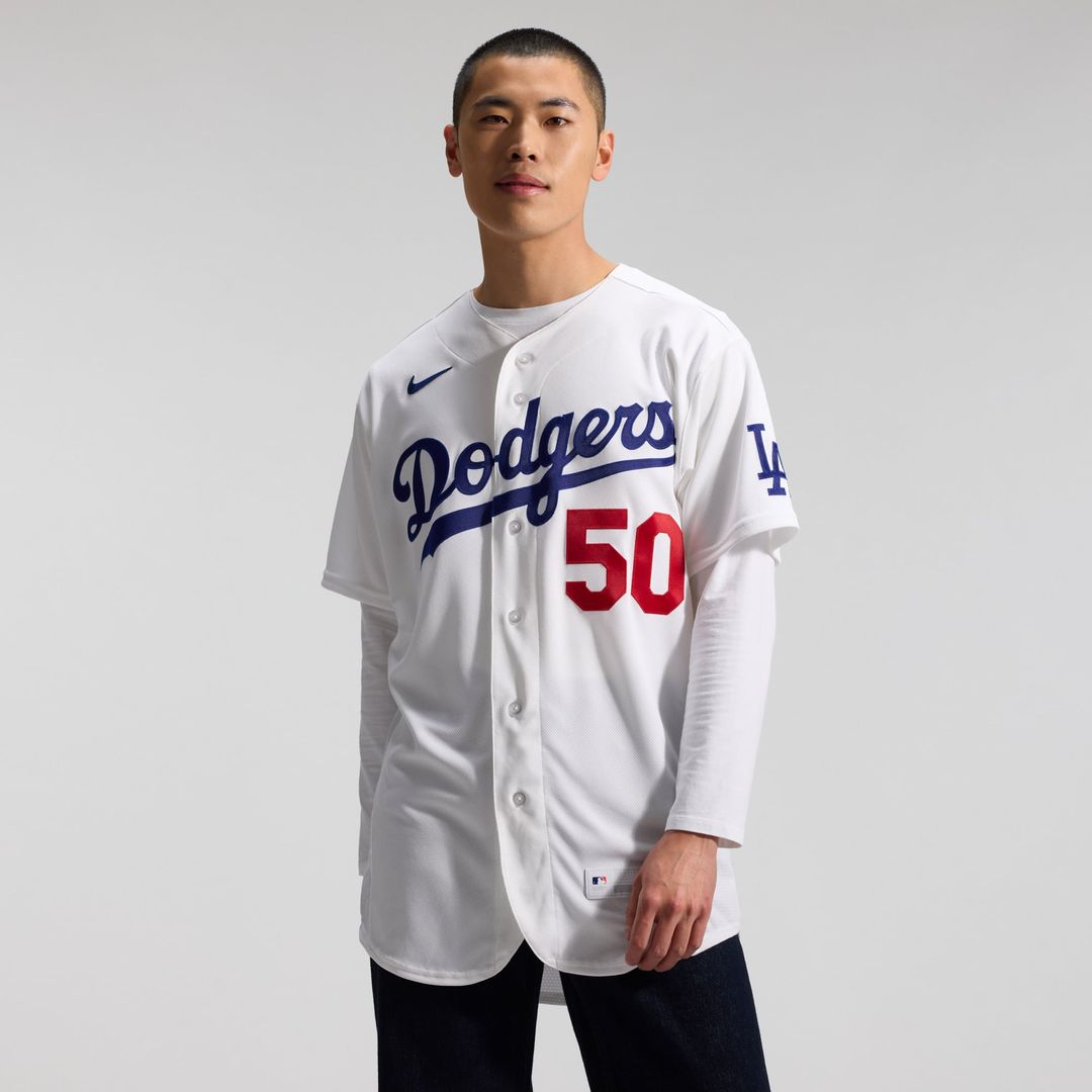 Mookie Betts Los Angeles Dodgers Home Authentic Jersey - White