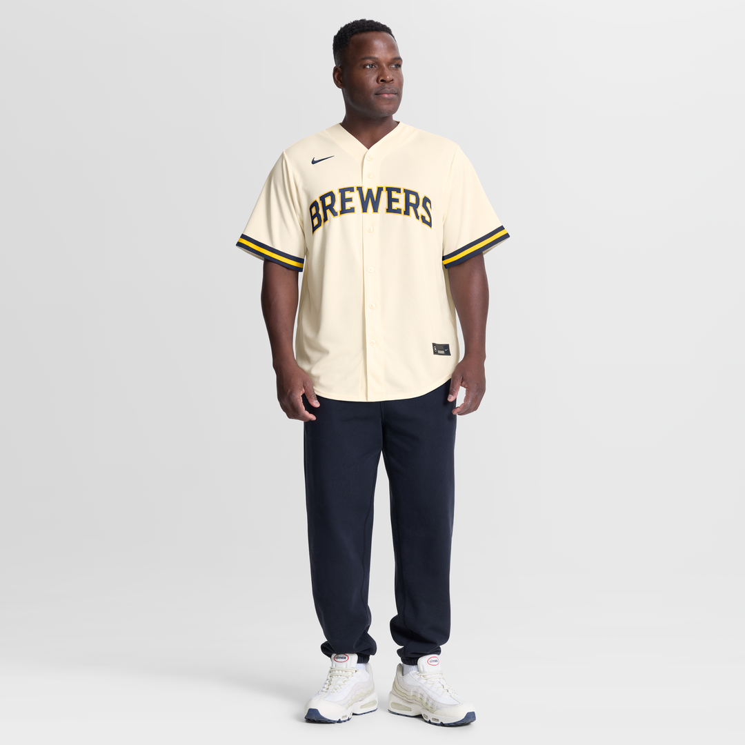 Dustin May Milwaukee Brewers Home Replica Jersey - Cream