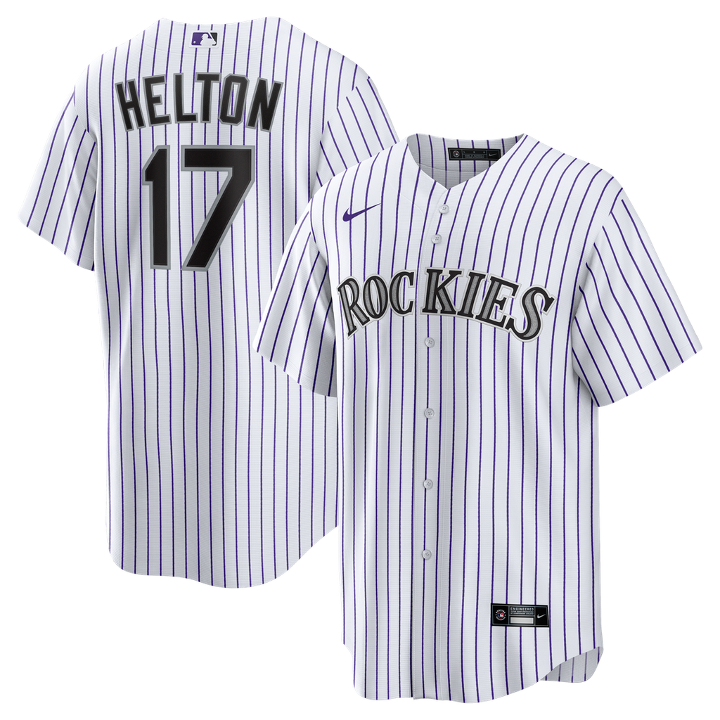 Todd Helton Colorado Rockies Home Retired Player Replica Jersey - White
