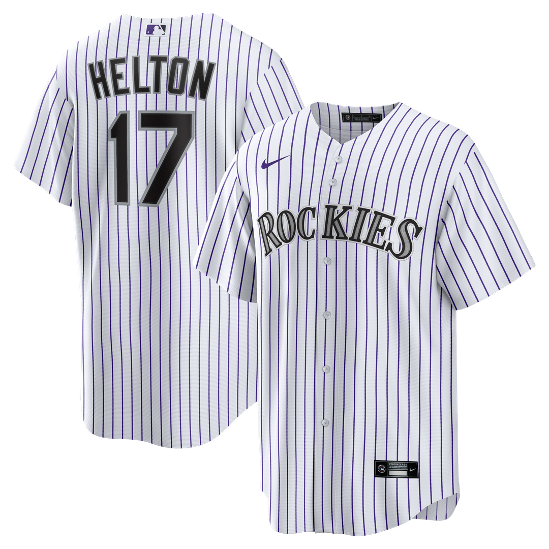 Todd Helton Colorado Rockies Home Retired Player Replica Jersey - White