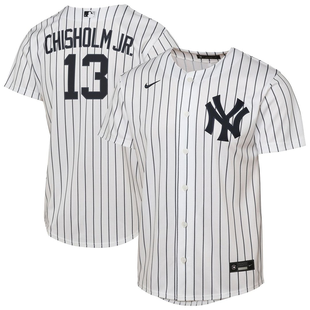 Jazz Chisholm Jr. New York Yankees Youth Home Replica Jersey - White
