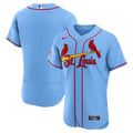 St. Louis Cardinals Alternate Sponsor Patch Authentic Jersey - Light Blue