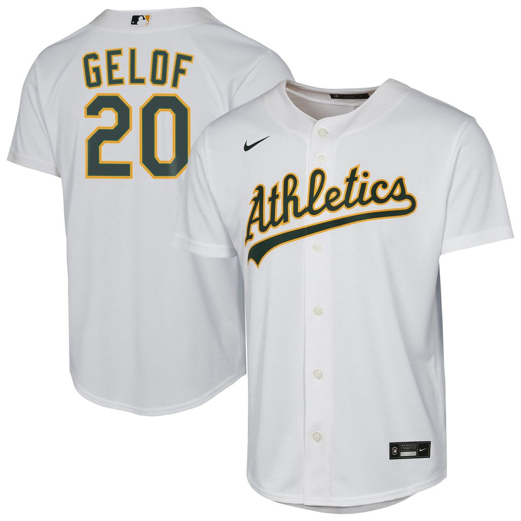 Zack Gelof Athletics Youth Home Replica Player Jersey - White