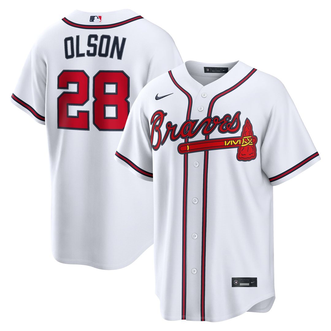 Matt Olson Atlanta Braves Home Replica Jersey - White