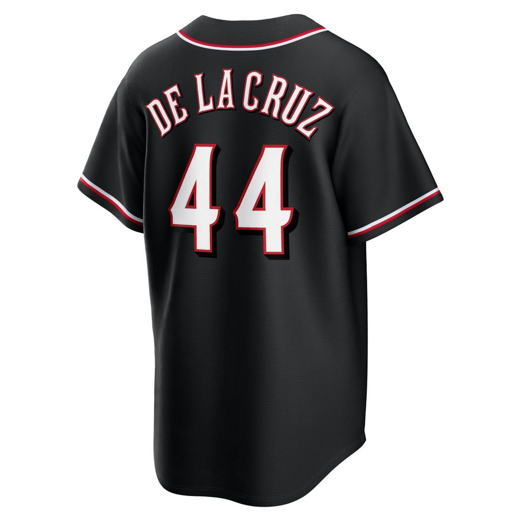 Elly De La Cruz Cincinnati Reds Fashion Replica Black Out Jersey