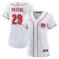 TJ Friedl Cincinnati Reds Women's Home Replica Jersey - White