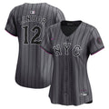 Francisco Lindor New York Mets Women's City Connect Limited Jersey - Gray