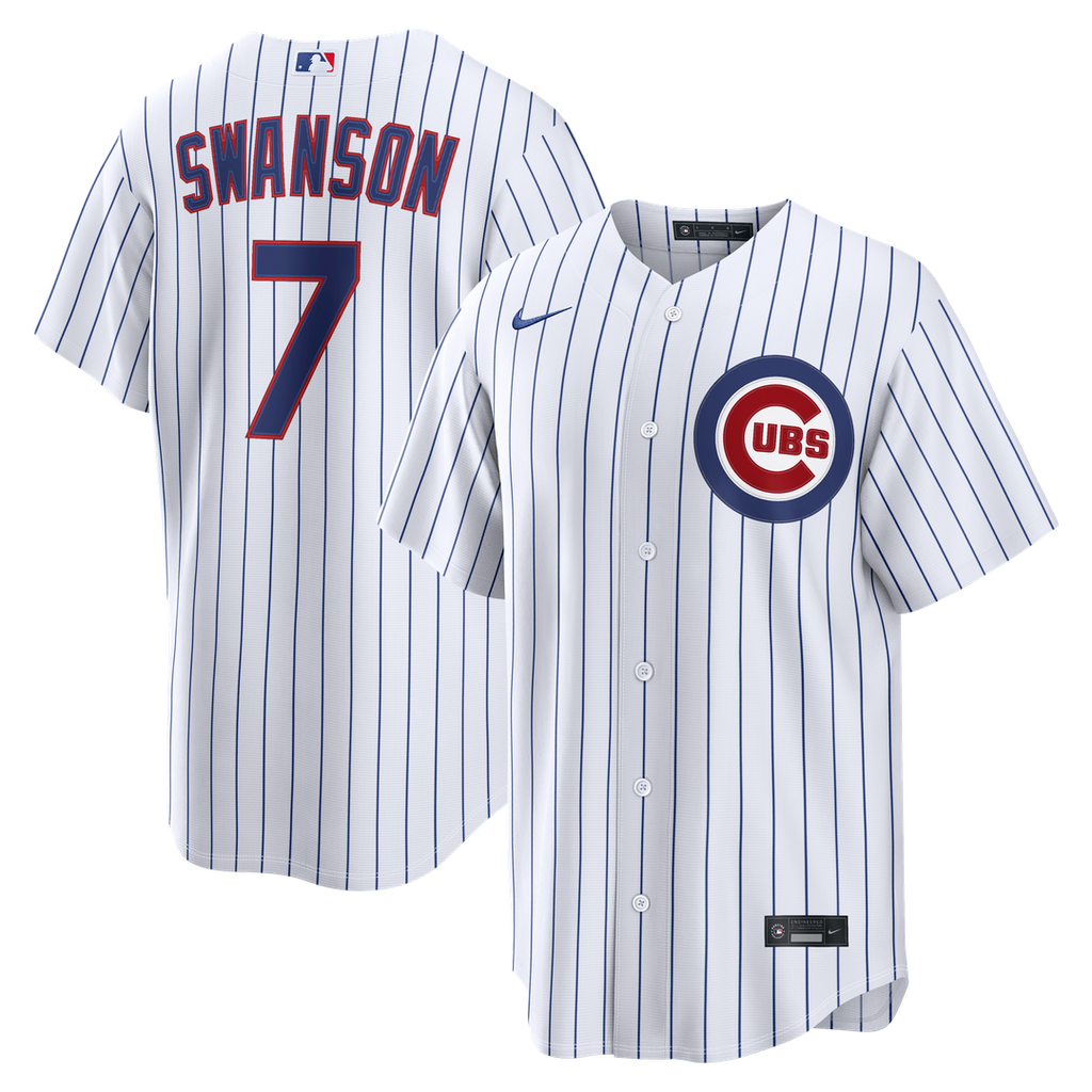 Dansby Swanson Chicago Cubs Home Replica Jersey - White