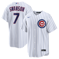 Dansby Swanson Chicago Cubs Home Replica Jersey - White