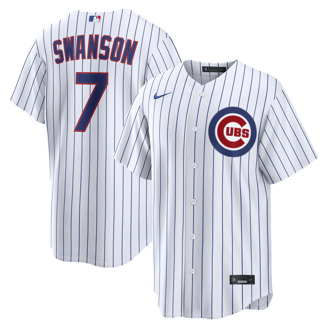 Dansby Swanson Chicago Cubs Home Replica Jersey - White