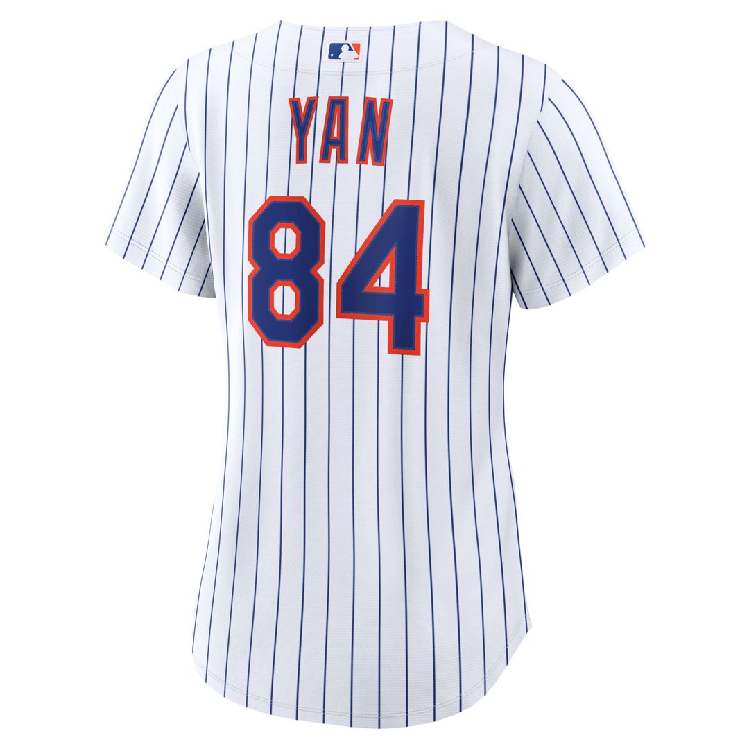 Jefry Yan New York Mets Women's Home Replica Jersey - White