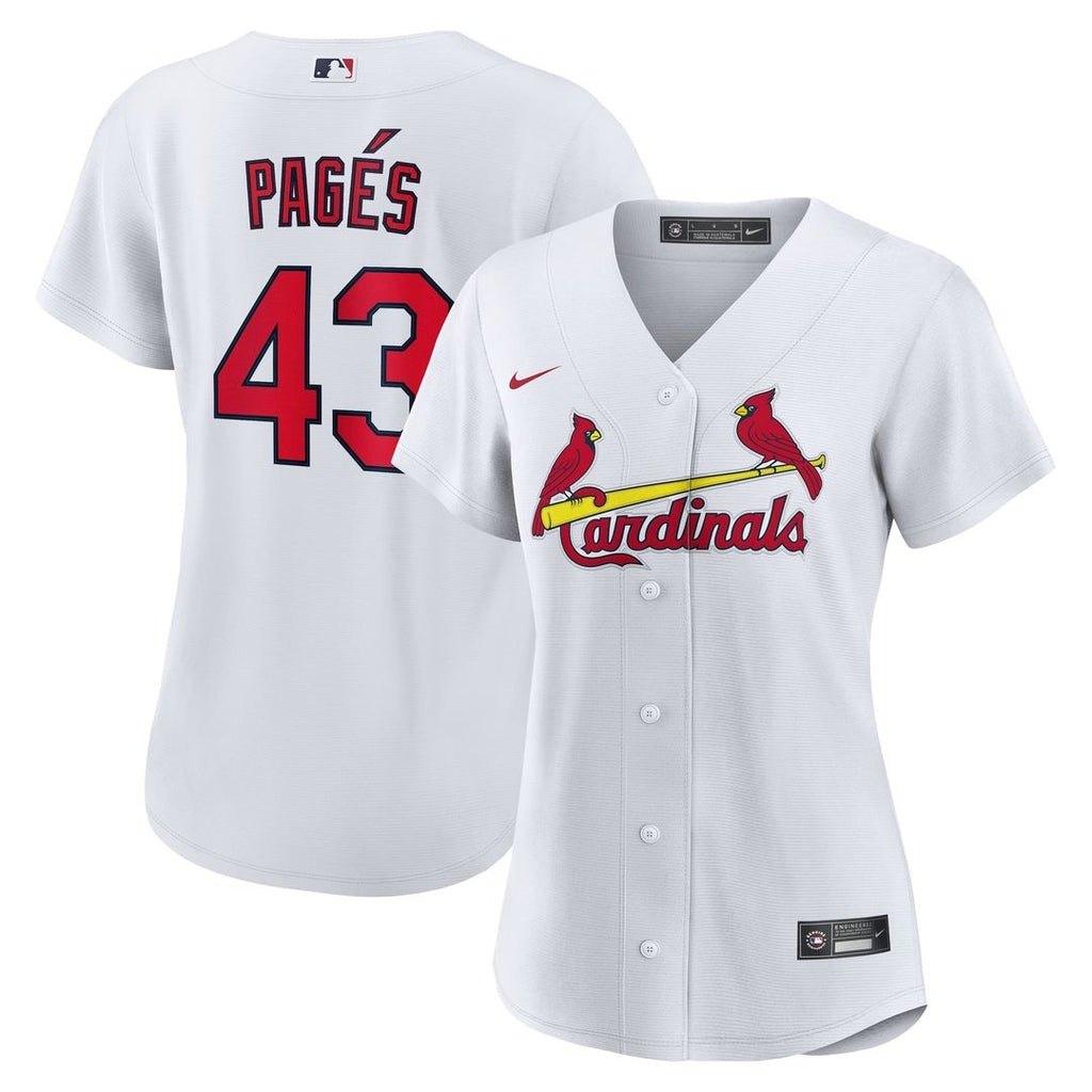 Pedro Pagés St. Louis Cardinals Women's Home Replica Jersey - White