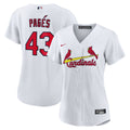 Pedro Pagés St. Louis Cardinals Women's Home Replica Jersey - White
