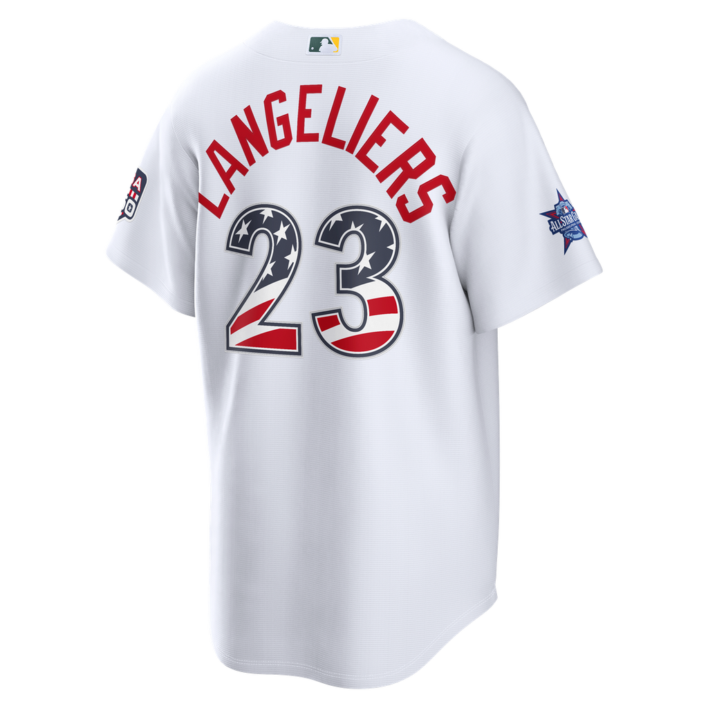 2026 All - Star Edition Stars & Stripes Athletics Shea Langeliers White Stadium Jersey