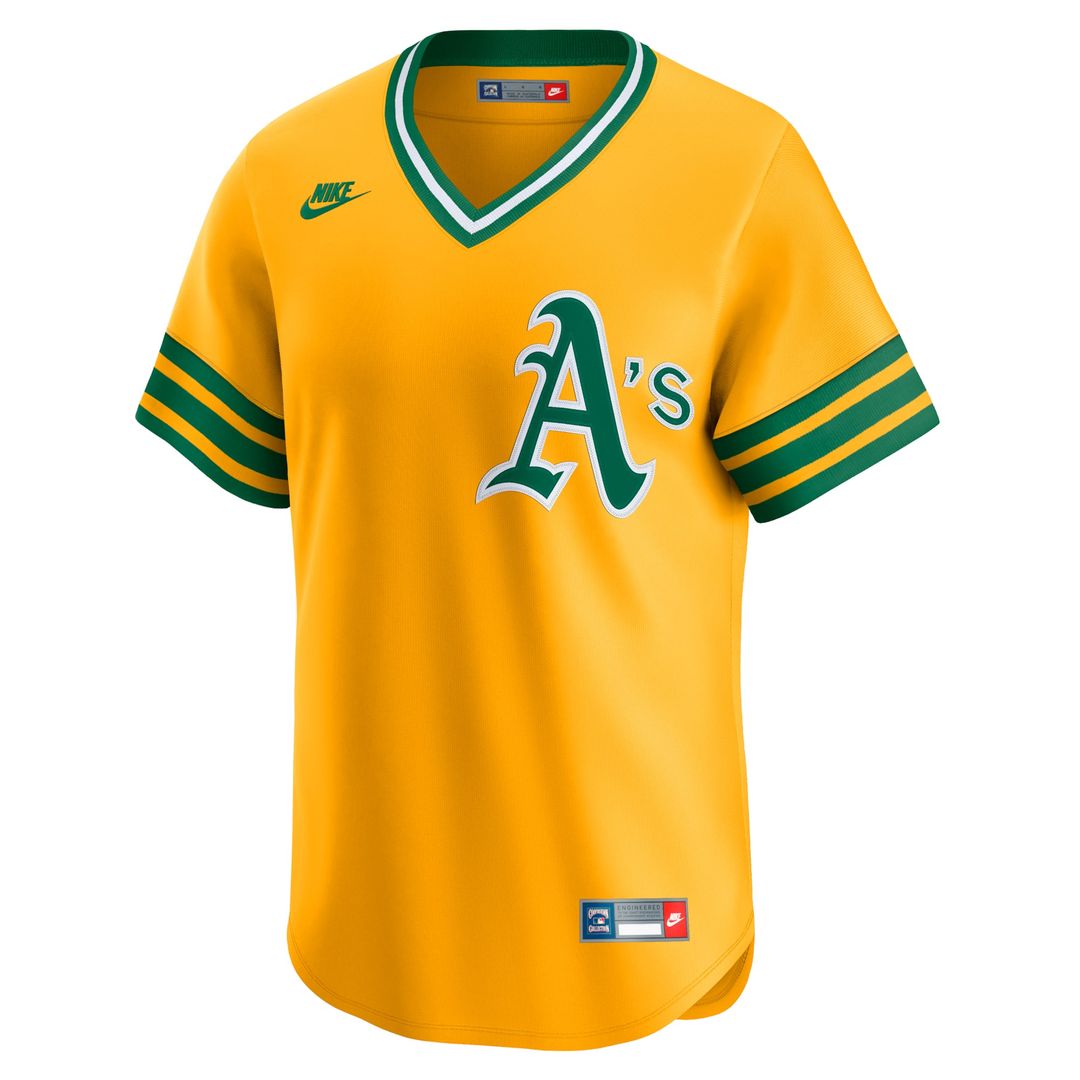 Athletics Cooperstown Collection Limited Jersey - Gold