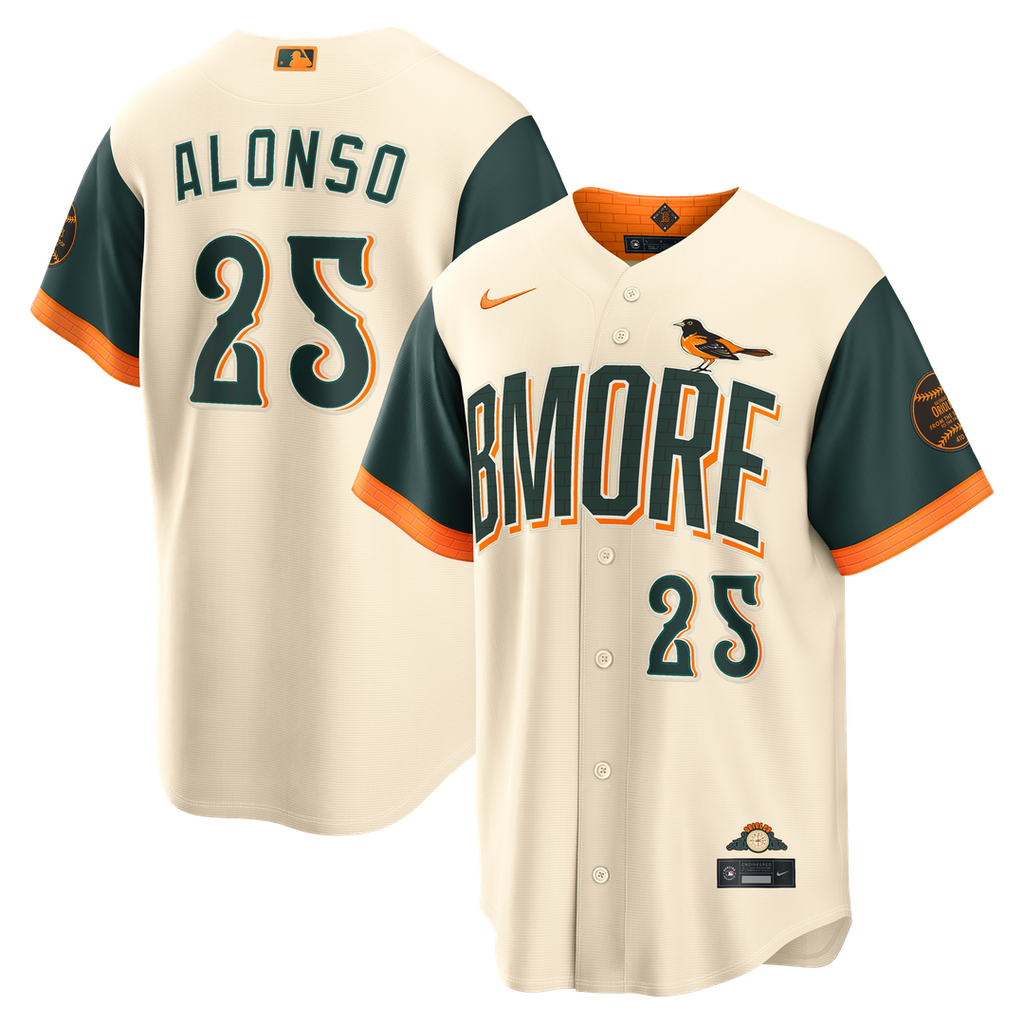 Pete Alonso Baltimore Orioles 2026 City Connect Stadium Jersey - Cream