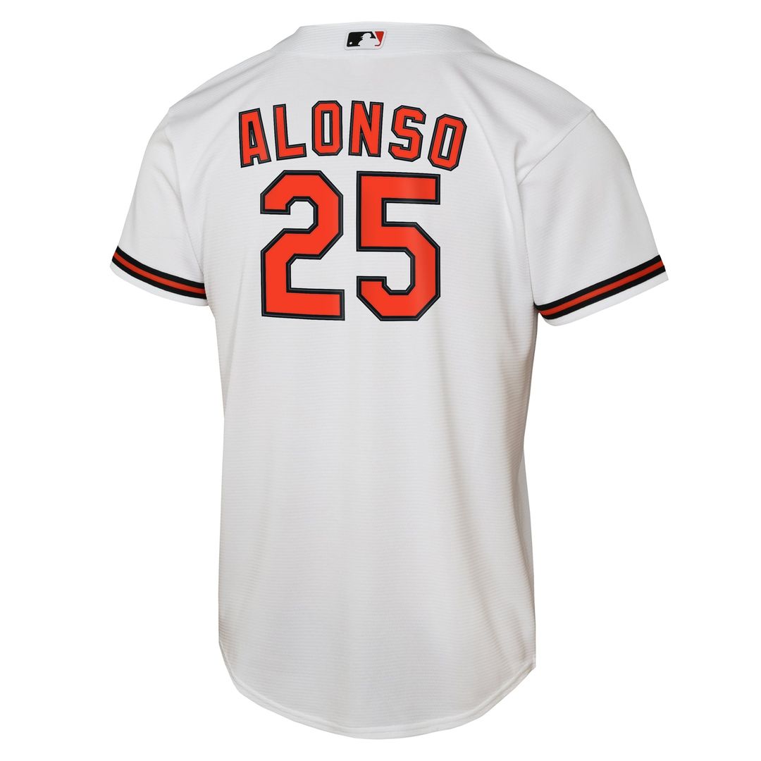 Pete Alonso Baltimore Orioles Youth Home Baseline Jersey - White