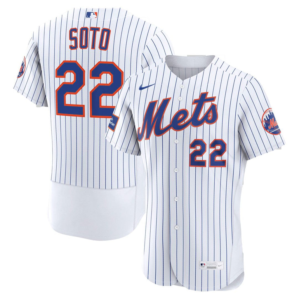 Juan Soto New York Mets Home Authentic Sponsor Patch Jersey - White
