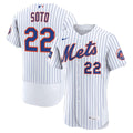 Juan Soto New York Mets Home Authentic Sponsor Patch Jersey - White