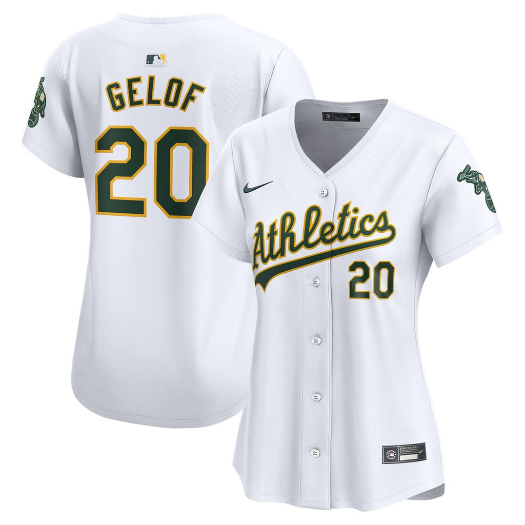 Zack Gelof Athletics Women's Home Limited Player Jersey - White