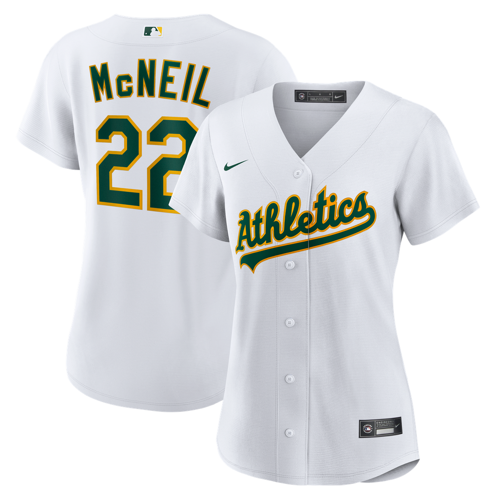 Jeff McNeil Athletics Women's Home Replica Jersey - White