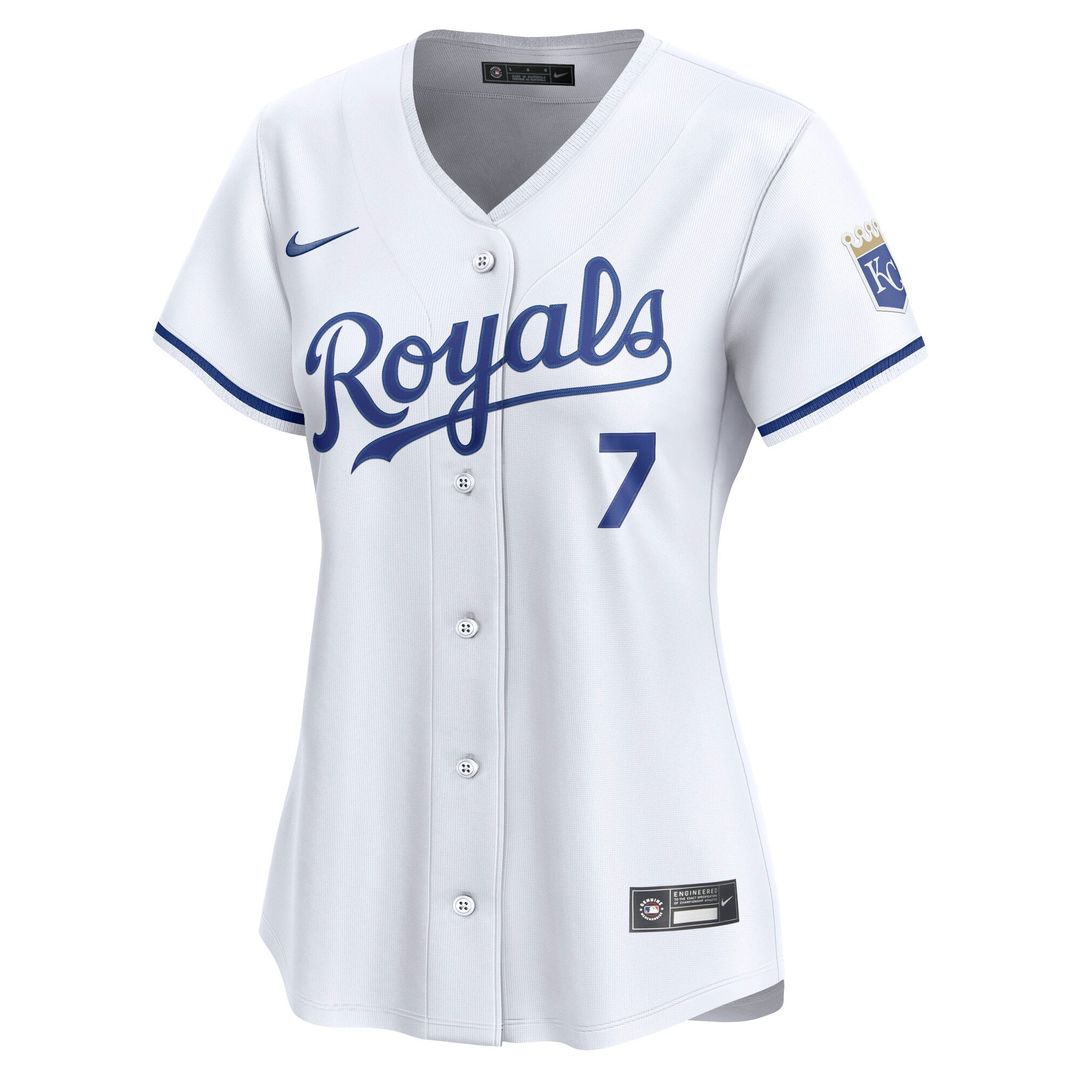 Bobby Witt Jr. Kansas City Royals Women's Home Limited Player Jersey - White