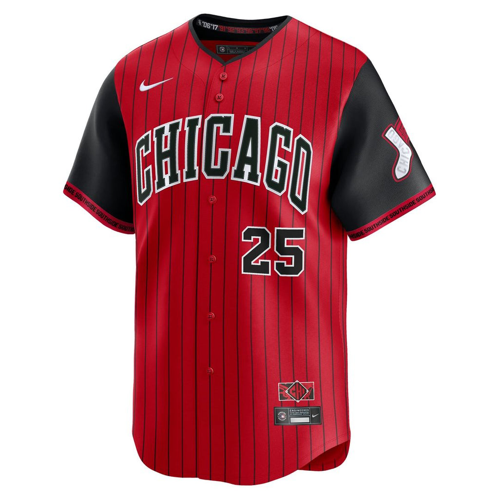 Andrew Vaughn Chicago White Sox 2025 City Connect Limited Player Jersey - Red/Black