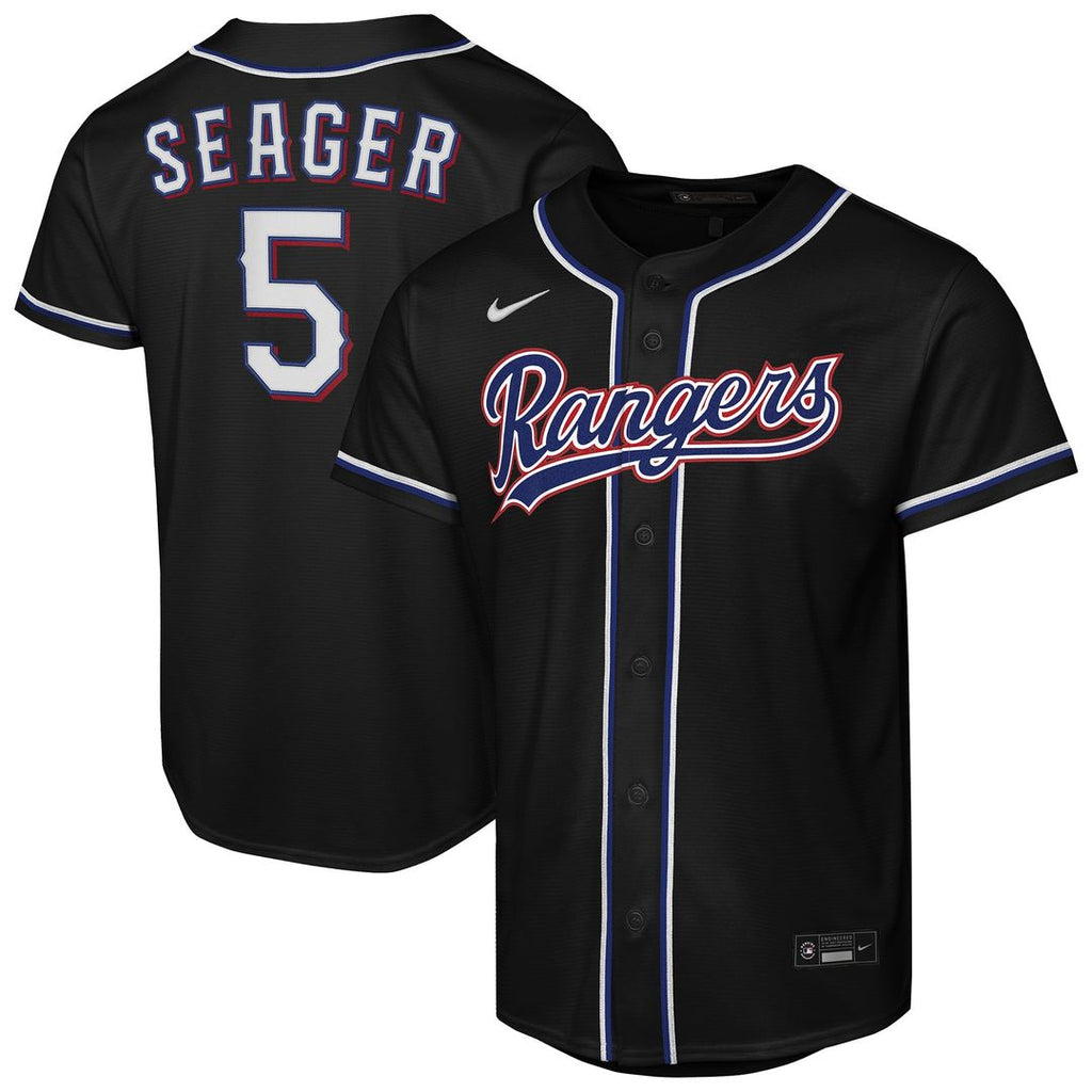 Corey Seager Texas Rangers Youth Fashion Replica Player Jersey - Black