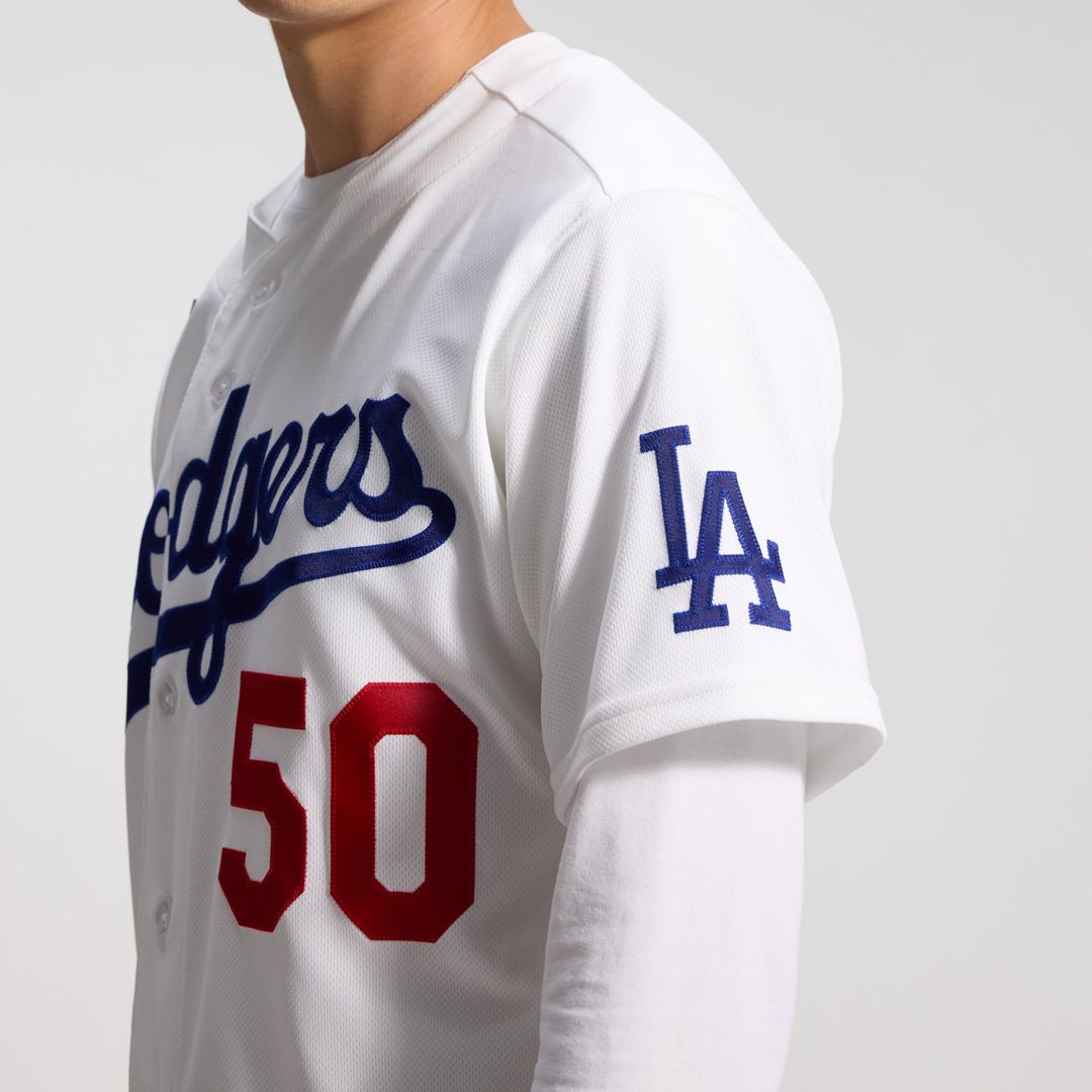 Mookie Betts Los Angeles Dodgers Home Authentic Jersey - White