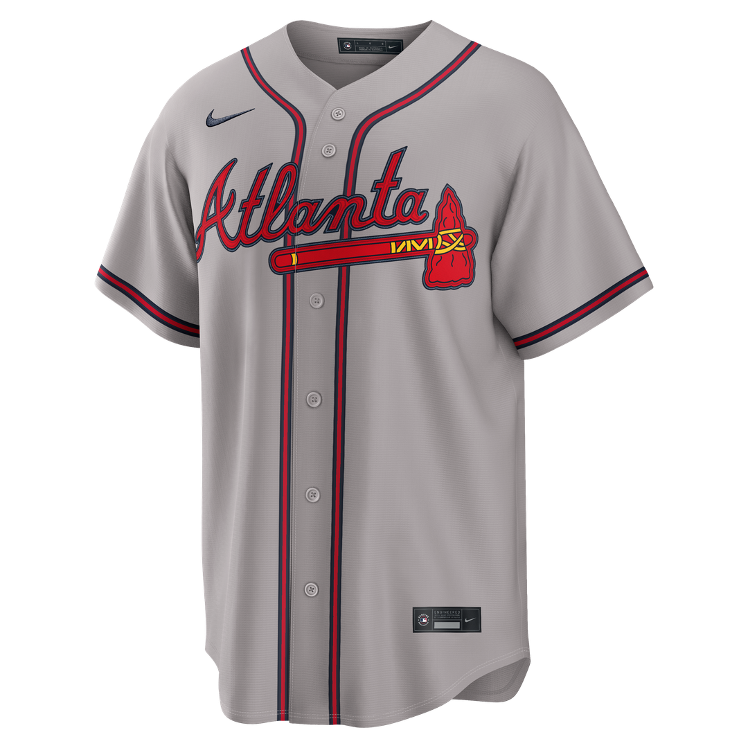 Ronald Acuña Jr. Atlanta Braves Road Replica Jersey - Gray