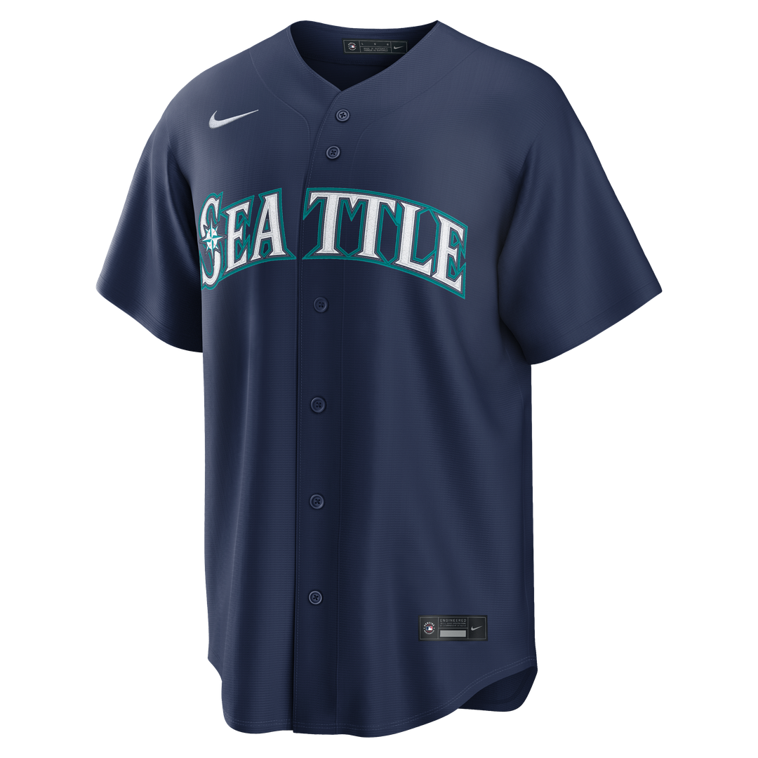Cal Raleigh Seattle Mariners Road Replica Jersey - Navy