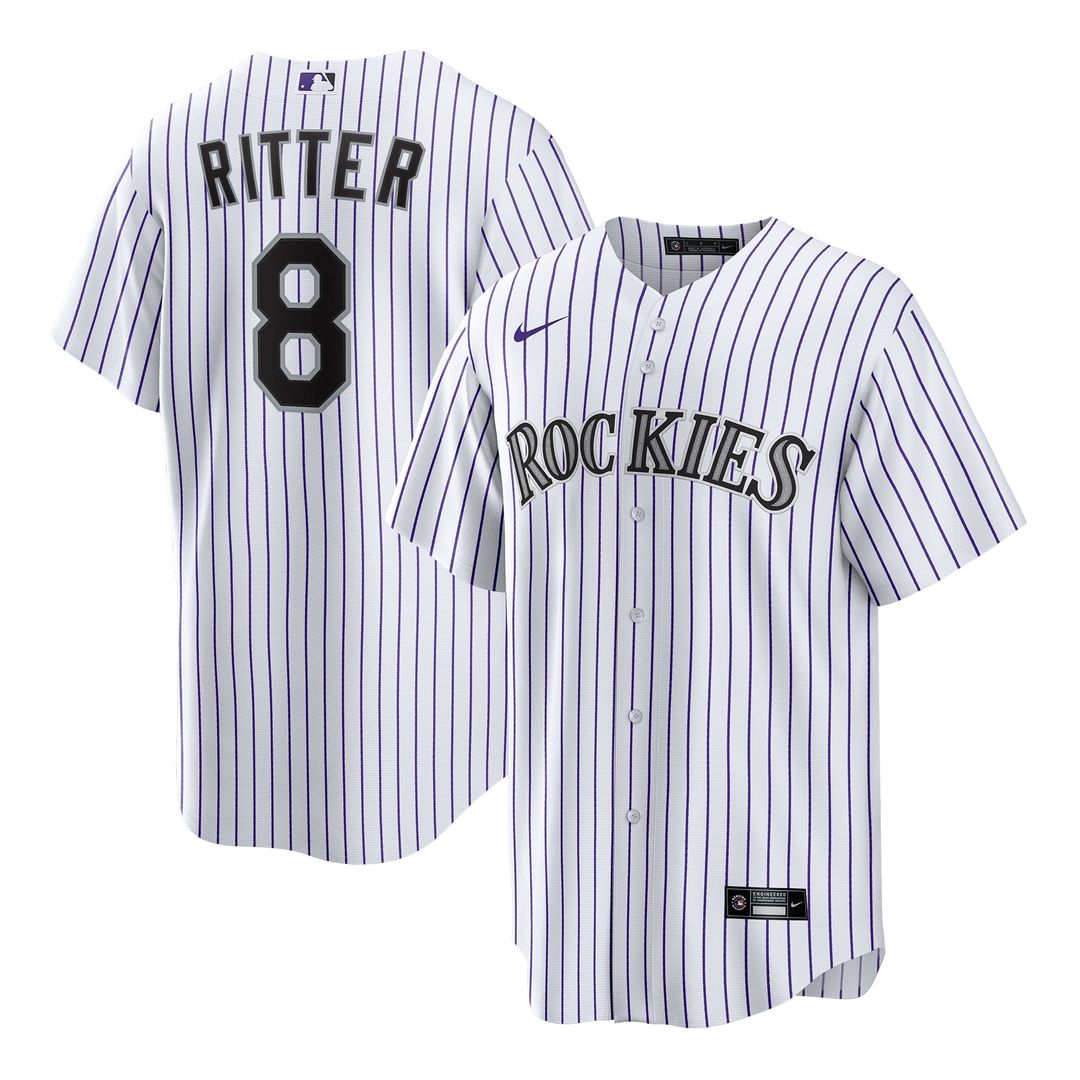 Ryan Ritter Colorado Rockies Home Replica Jersey - White